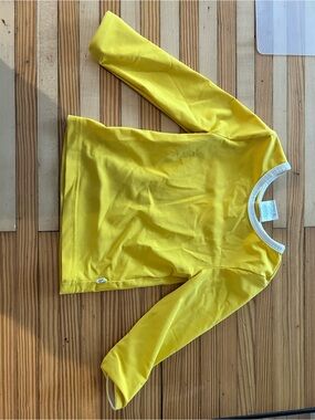 Kids Yellow Long-Sleeve Swim Shirt